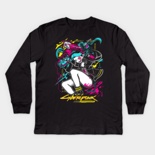 Rebecca - Cyberpunk Edgerunners Kids Long Sleeve T-Shirt