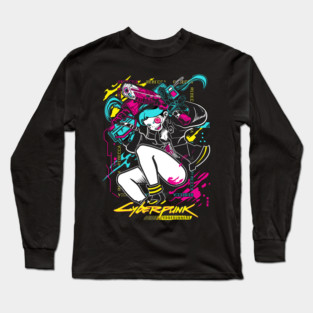 Rebecca - Cyberpunk Edgerunners Long Sleeve T-Shirt
