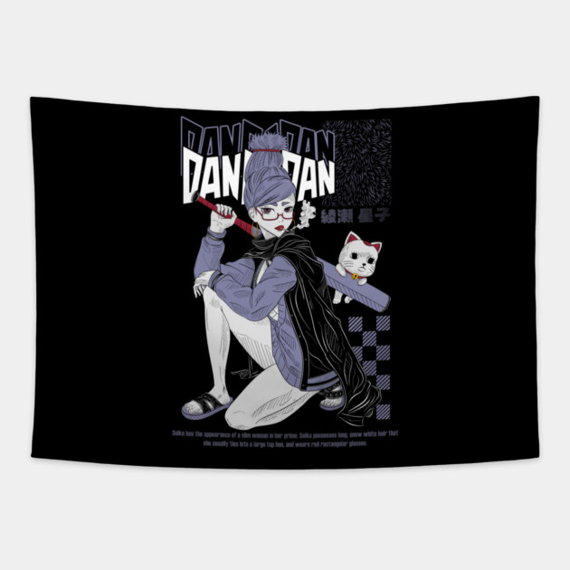 Seiko From Dandadan Tapestry by Otaku Vibes