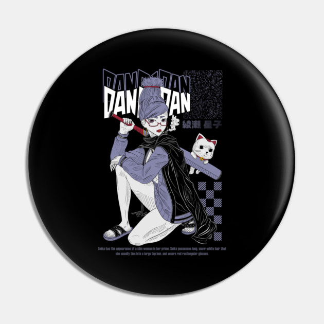 Seiko From Dandadan Pin by Otaku Vibes