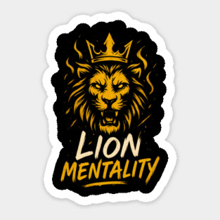Lion Mentality Sticker