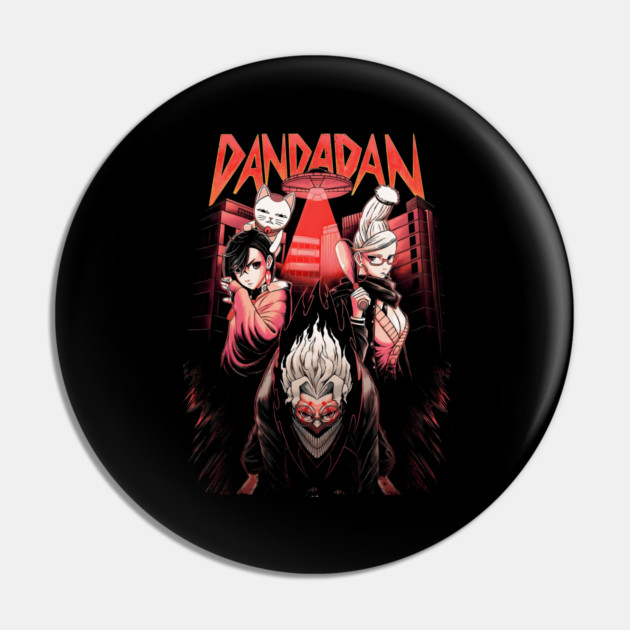 Dandadan Anime Cool Design Pin by Otaku Vibes