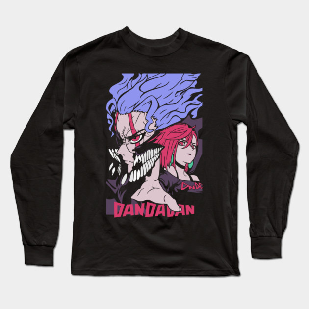Dandadan – Ken & Momo vs. the Paranormal Long Sleeve T-Shirt by Otaku Vibes