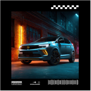 OPEL grandland car1 Posters and Art