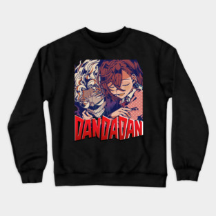 Takakura Ken, Momo Ayase Dandadan anime Retro Style Crewneck Sweatshirt