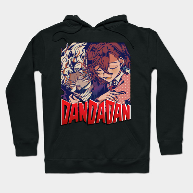 Takakura Ken, Momo Ayase Dandadan anime Retro Style Hoodie by Otaku Vibes