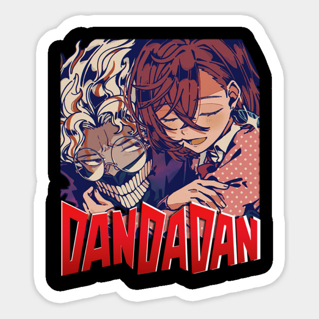 Takakura Ken, Momo Ayase Dandadan anime Retro Style Magnet by Otaku Vibes