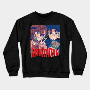 Takakura Ken, Momo Ayase Dandadan anime Retro Style Crewneck Sweatshirt