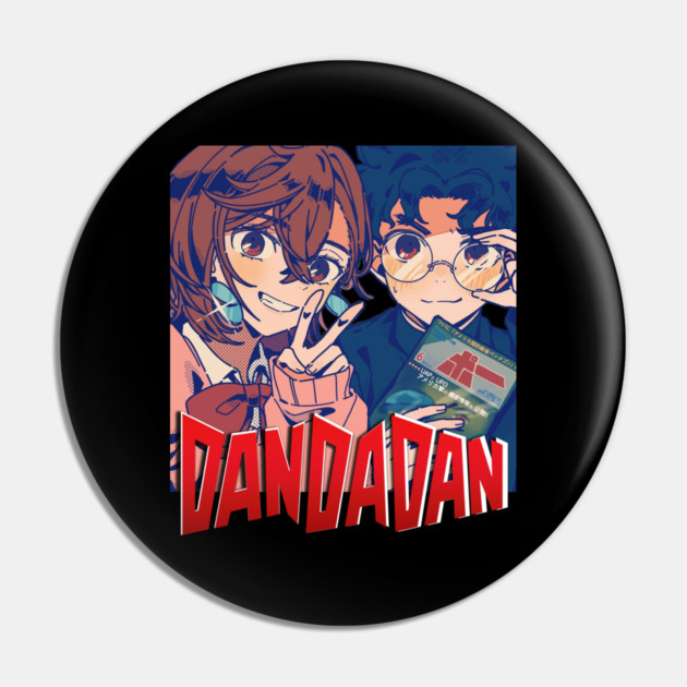 Takakura Ken, Momo Ayase Dandadan anime Retro Style Pin by Otaku Vibes