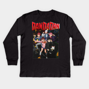 Dandadan Main poster Kids Long Sleeve T-Shirt