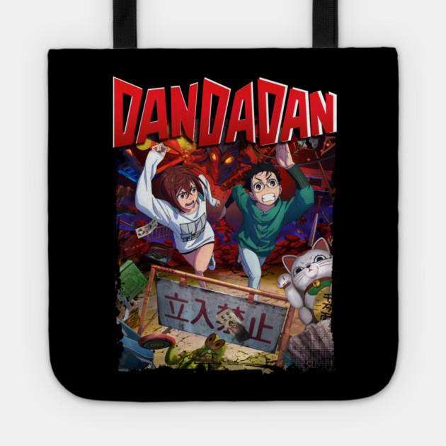 Dandadan Ken and Momo Tote by Otaku Vibes