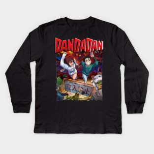 Dandadan Ken and Momo Kids Long Sleeve T-Shirt