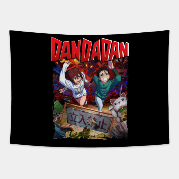 Dandadan Ken and Momo Tapestry by Otaku Vibes