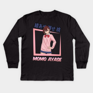 Momo Dandadan Anime Cool Design Kids Long Sleeve T-Shirt