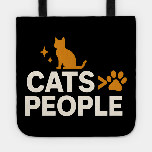 Cats > People Funny Cat Humor Gift for Cat Lovers Tote by MakerMind8.2