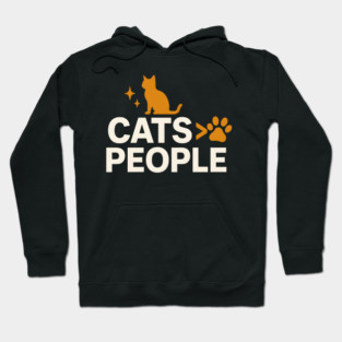 Cats > People Funny Cat Humor Gift for Cat Lovers Hoodie