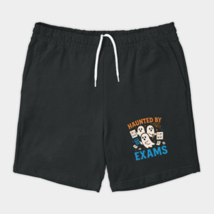 Haunted by Exams Funny Ghost Student Halloween Shorts