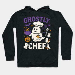 Ghostly Chef Funny Halloween Cooking Ghost Hoodie