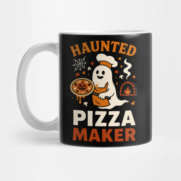Haunted Pizza Maker Funny Ghost Halloween by MakerMind8.2