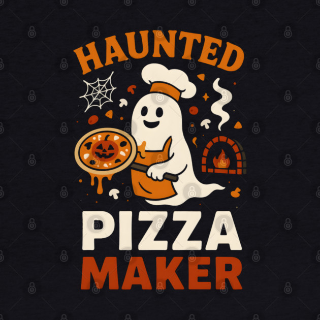 Haunted Pizza Maker Funny Ghost Halloween by MakerMind8.2