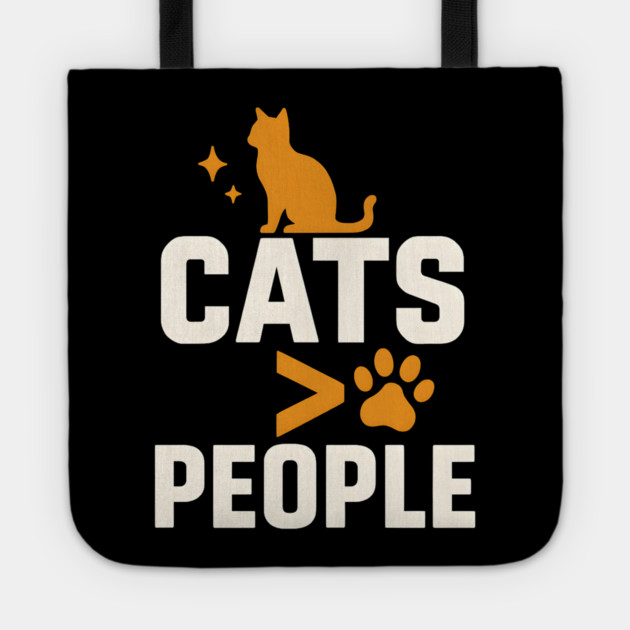 Cats > People Funny Cat Lover Pet Humor Tote by MakerMind8.2