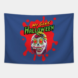 My Gen X Halloween: Killer Clown Tapestry