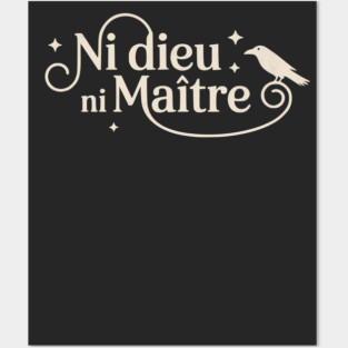 Ni Dieu Ni Maître - Subtle Minimalist Posters and Art