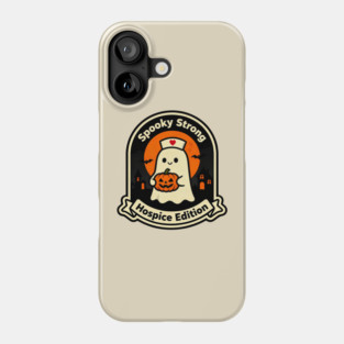 Nurse Squad – Spooky Strong — Hospice Edition Crest | Birthday Gift | Anniversary Gift | Halloween gift | classic halloween | Wedding Gift | Gift Ideas. Phone Case