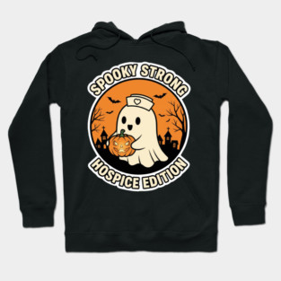 nurse squad – Spooky Strong — Hospice Edition Badge | Birthday Gift | Anniversary Gift | Halloween gift | classic halloween | Wedding Gift | Gift Ideas. Hoodie