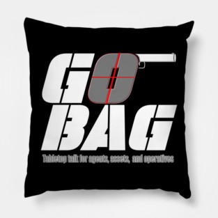Go Bag White Album Art Pillow