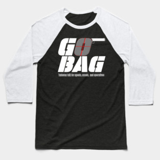 Go Bag White Album Art Baseball T-Shirt