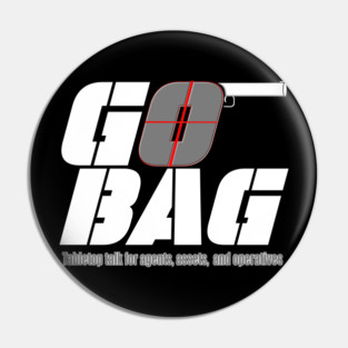 Go Bag White Album Art Pin