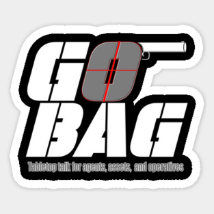 Go Bag White Album Art Sticker