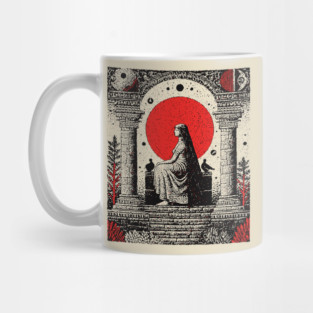 High Priestess Tarot Card Gothic Intuition Mug