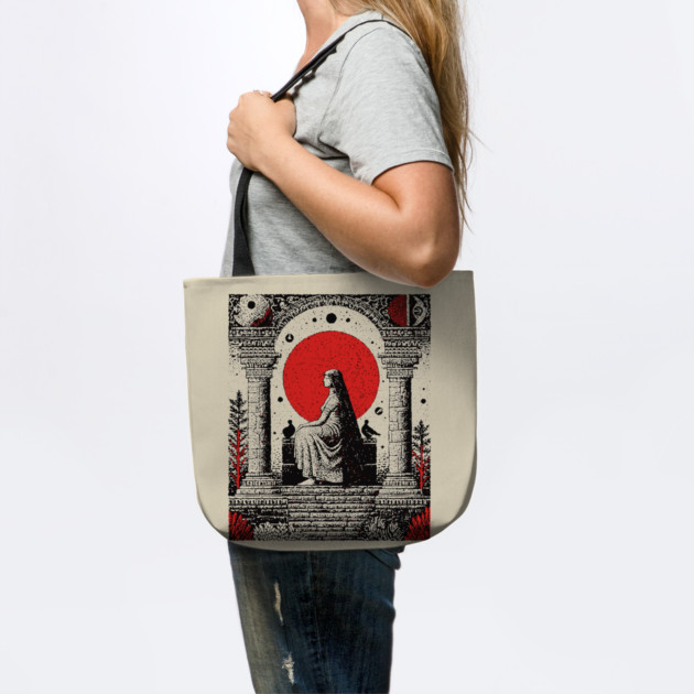 High Priestess Tarot Card Gothic Intuition by TuncGK