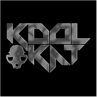 Kool Kat logo (gray) Posters and Art