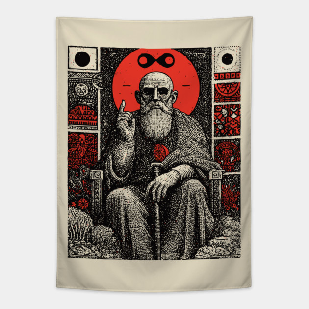 The Magician Manifestation Tarot Art Tapestry by TuncGK