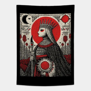 The Empress Regal Abundance Tarot Art Tapestry