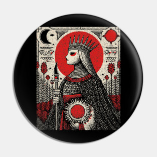 The Empress Regal Abundance Tarot Art Pin