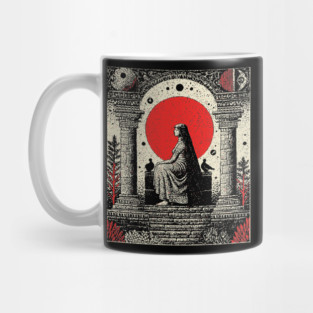 High Priestess Gothic Intuition Tarot Design Mug