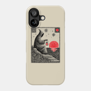 The Hermit Nocturnal Wisdom Tarot Design Phone Case