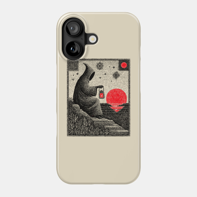 The Hermit Nocturnal Wisdom Tarot Design Phone Case by TuncGK