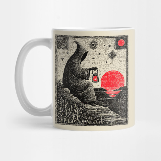 The Hermit Nocturnal Wisdom Tarot Design by TuncGK