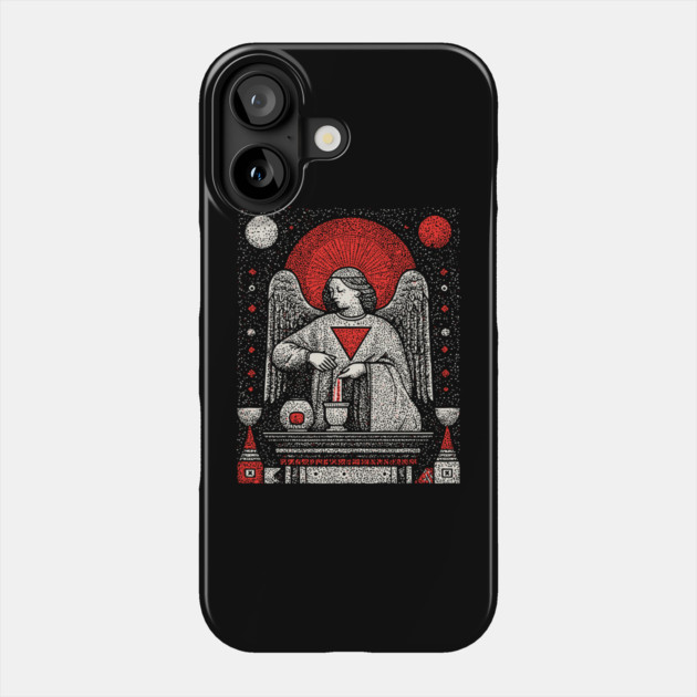 Temperance Angel of Balance Tarot Art Phone Case by TuncGK