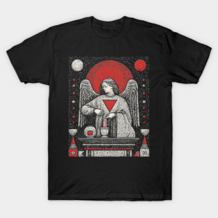 Temperance Angel of Balance Tarot Art T-Shirt