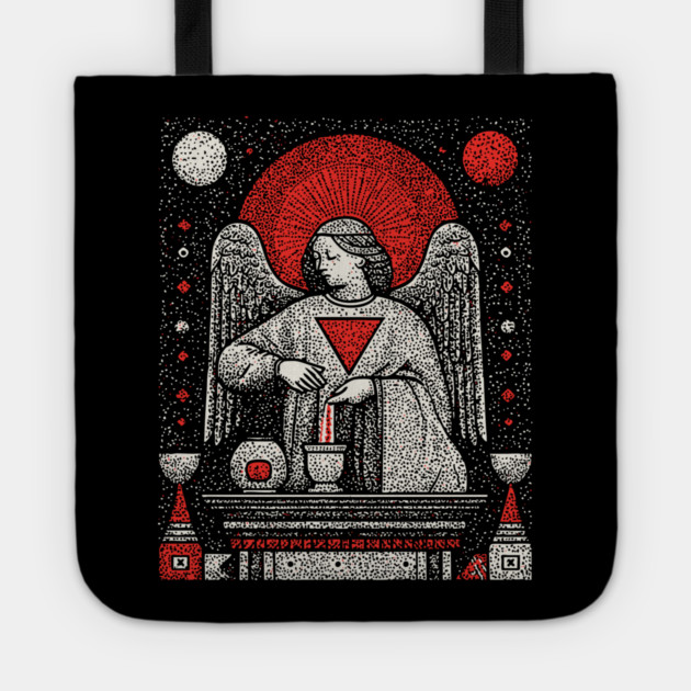 Temperance Angel of Balance Tarot Art Tote by TuncGK