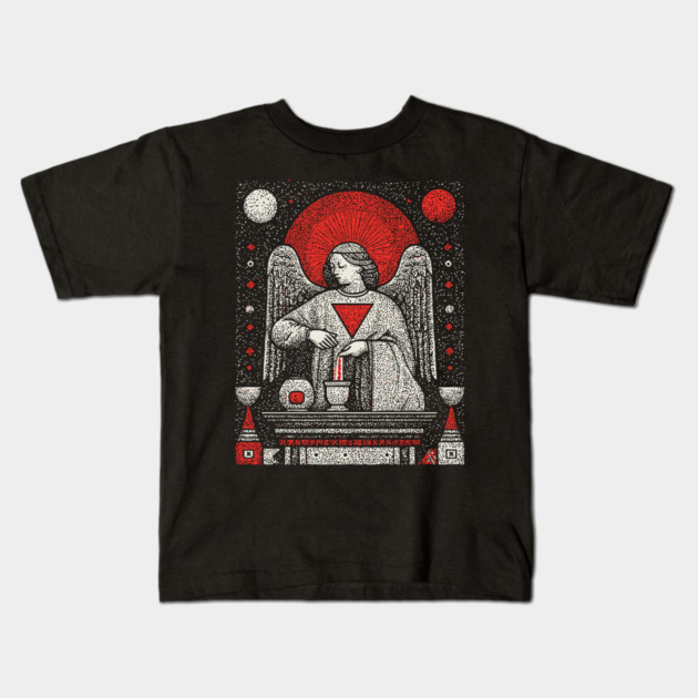 Temperance Angel of Balance Tarot Art Kids T-Shirt by TuncGK