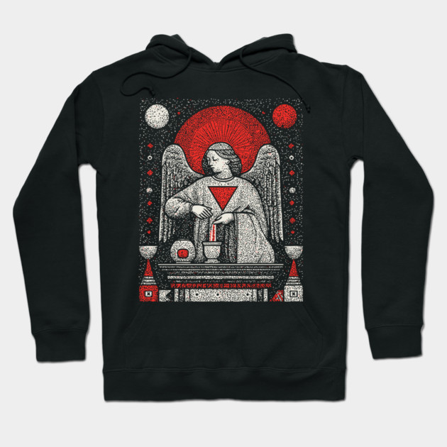 Temperance Angel of Balance Tarot Art Hoodie by TuncGK