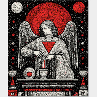 Temperance Angel of Balance Tarot Art Posters and Art