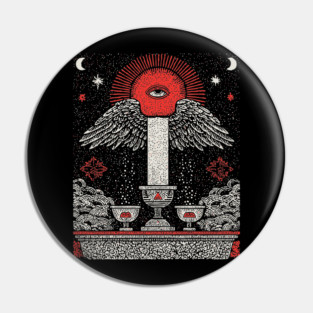 Temperance Serene Harmony Tarot Design Pin